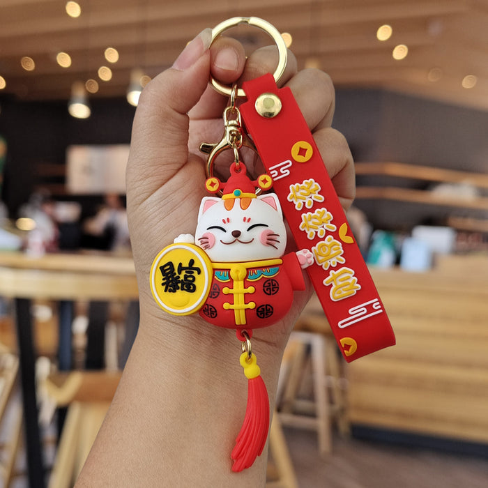 Wholesale Cartoon Silicone Doll Keychain JDC-KC-MingT039