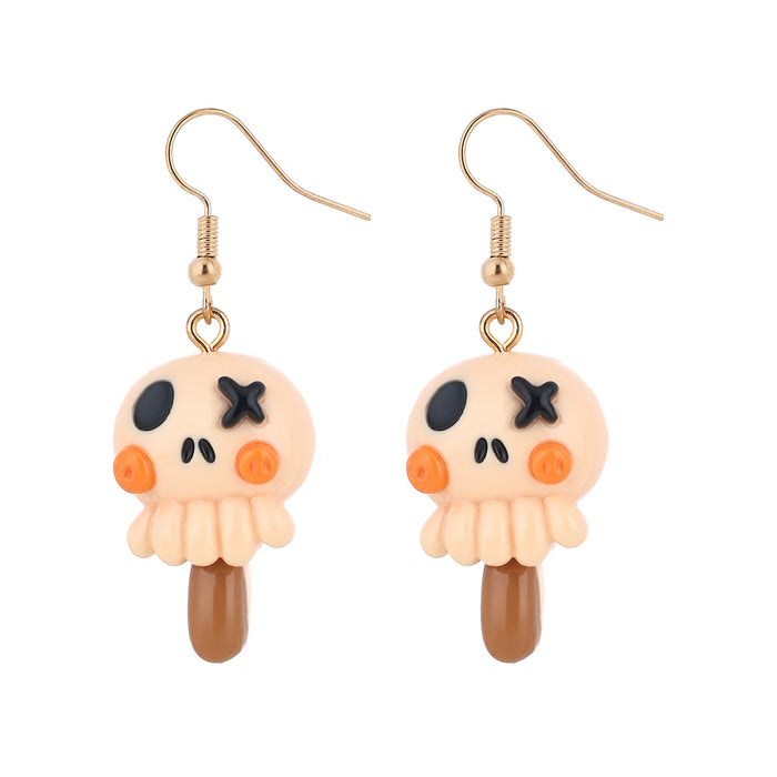 Wholesale  series witch,  pumpkin ghost bat and skull earrings