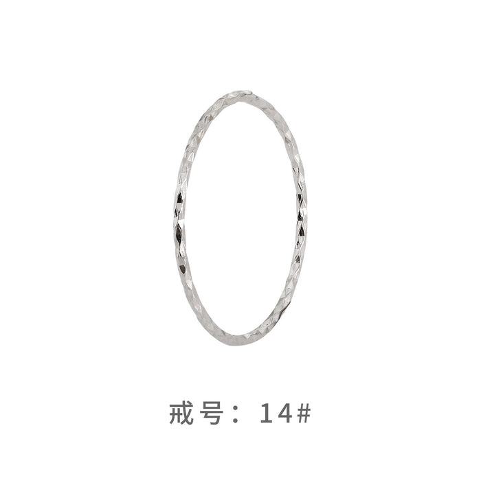 Wholesale Pure silver circle ring, layered for women, niche design, cool style, high-end fashion, personalized and simple