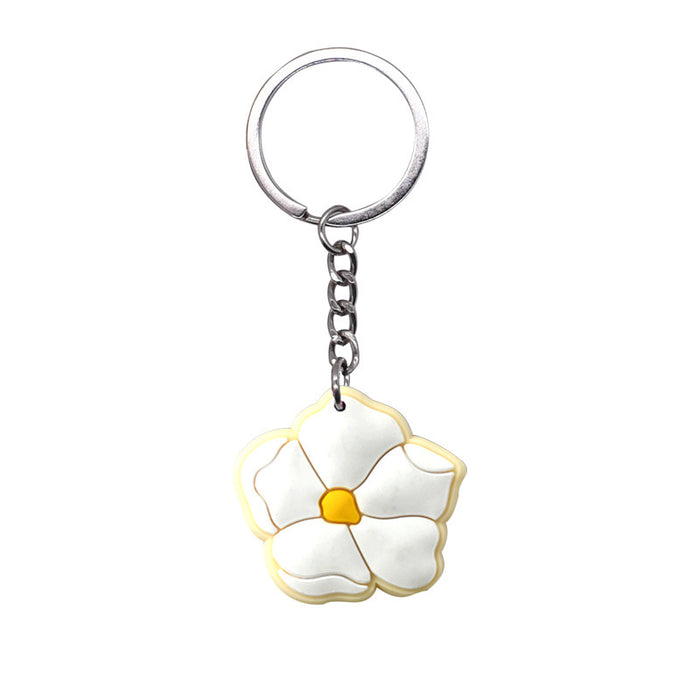 Wholesale 100 PCS key ring PVC soft glue pendant schoolbag pendant cartoon  jewelry  key chain