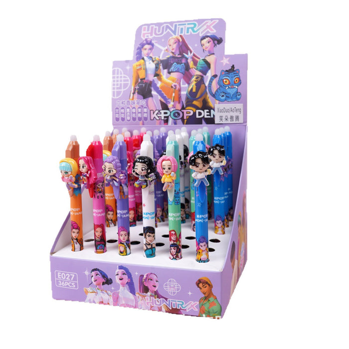 Wholesale Retractable Pen with Resin Patch Ins Style Trendy Student Gift