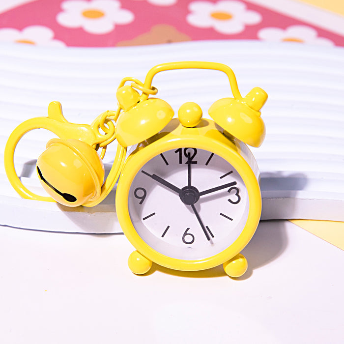 Wholesale Creative Function Mini Alarm Clock Keychain Exquisite Car Pendant