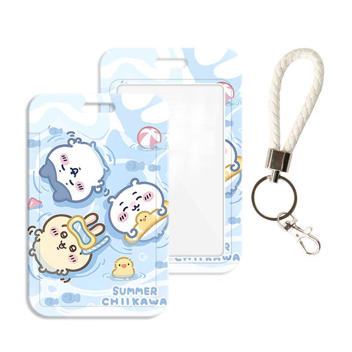 Wholesale Cute Cartoon Card Holder Lanyard Keychain