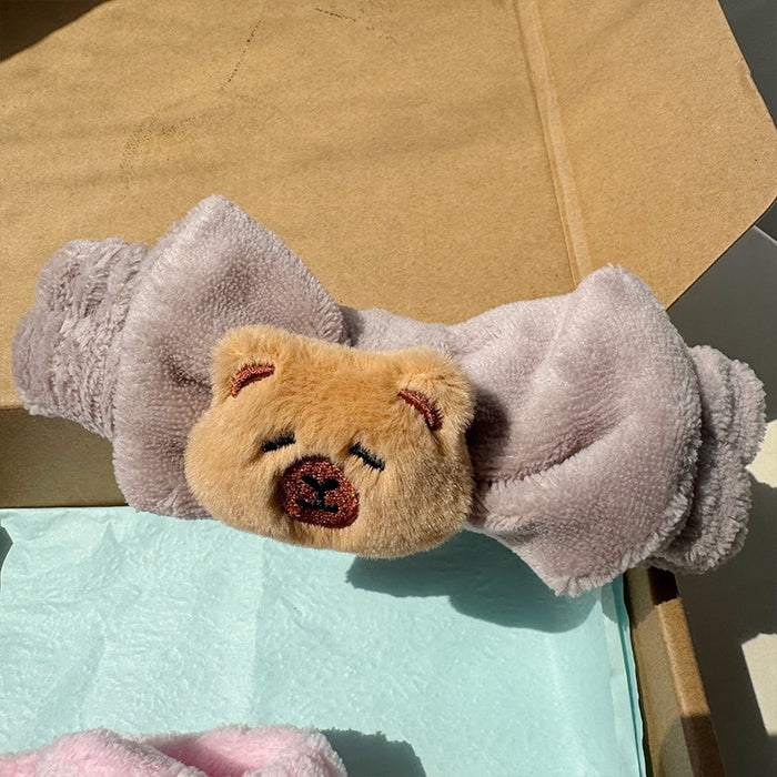 Wholesale Cute 3D cartoon character plush fabric headband