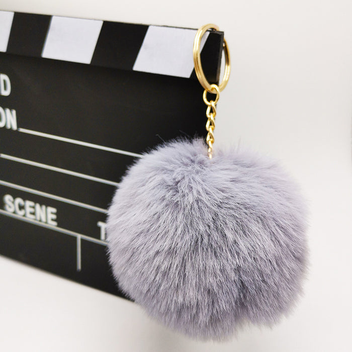 Wholesale Imitation otter rabbit fur ball hanging accessories, bags, plush keychains, pendants, accessories, gifts