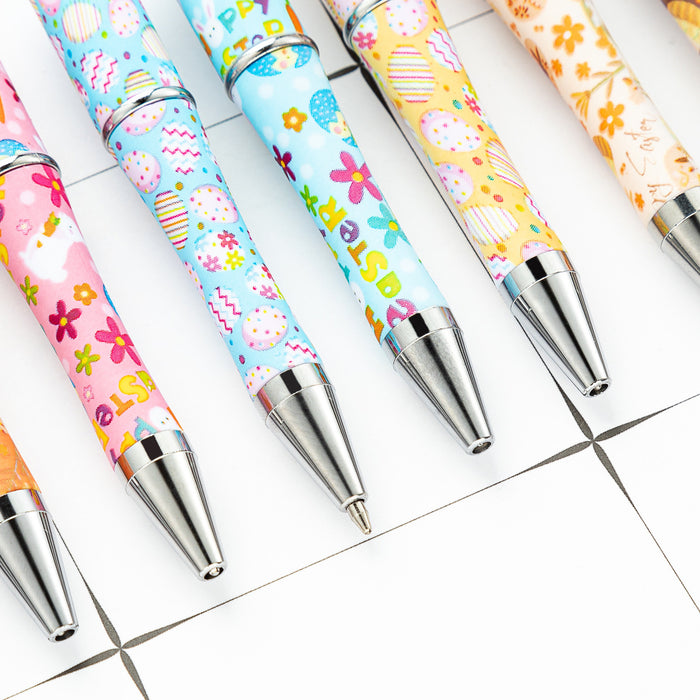 Wholesale DIY for Beaded Beadable Pens Easter Rabbit Series Plastic Pens JDC-BP-HuaH113