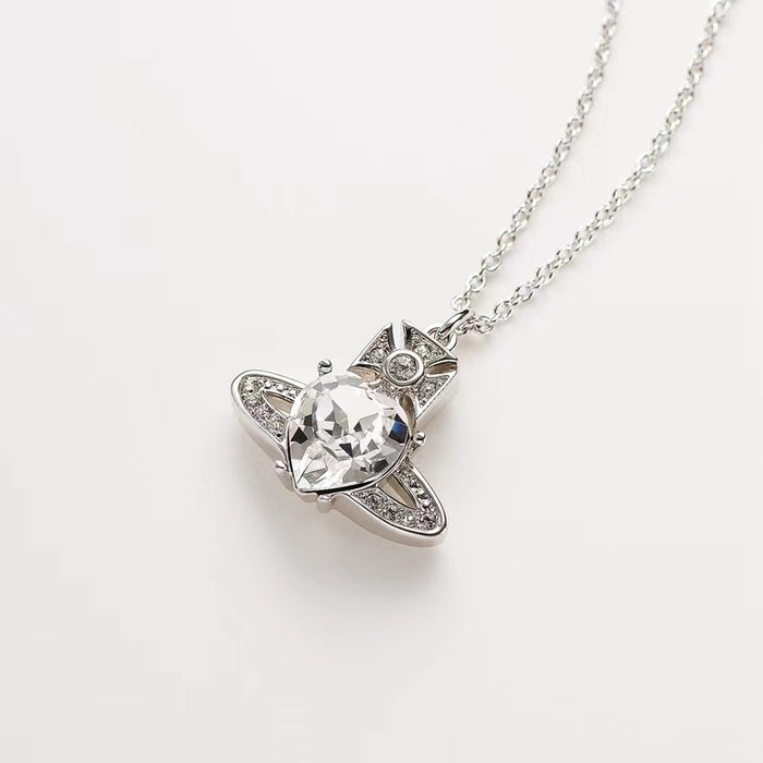 Wholesale Diamond Love Copper Necklace JDC-NE-XinM004