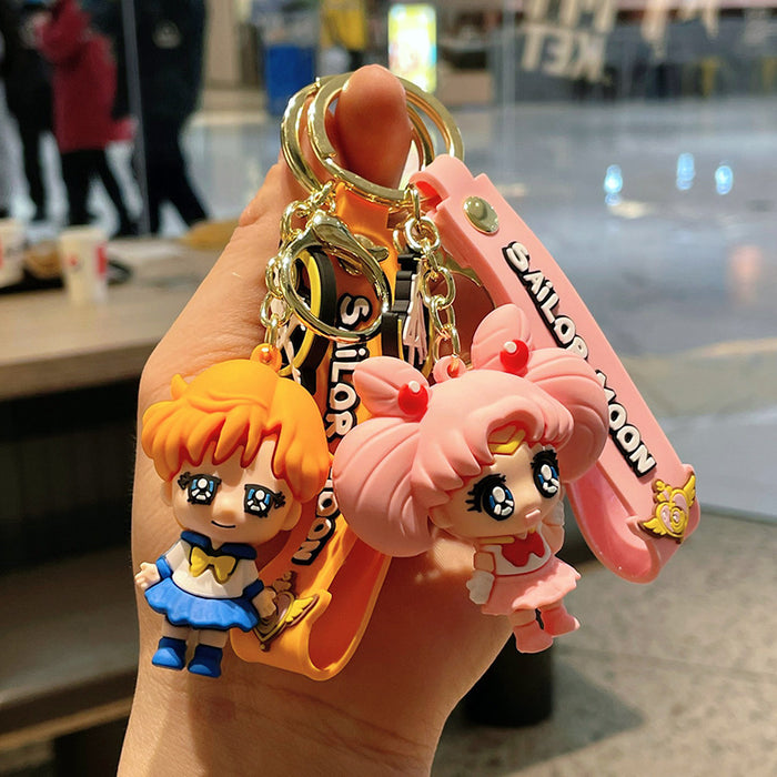 Wholesale Cartoon Silicone Doll Keychain JDC-KC-HaoXi013