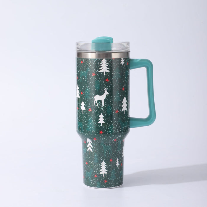 Wholesale Christmas 304 Stainless Steel Insulated Tumbler with Handle Car Cup Gift