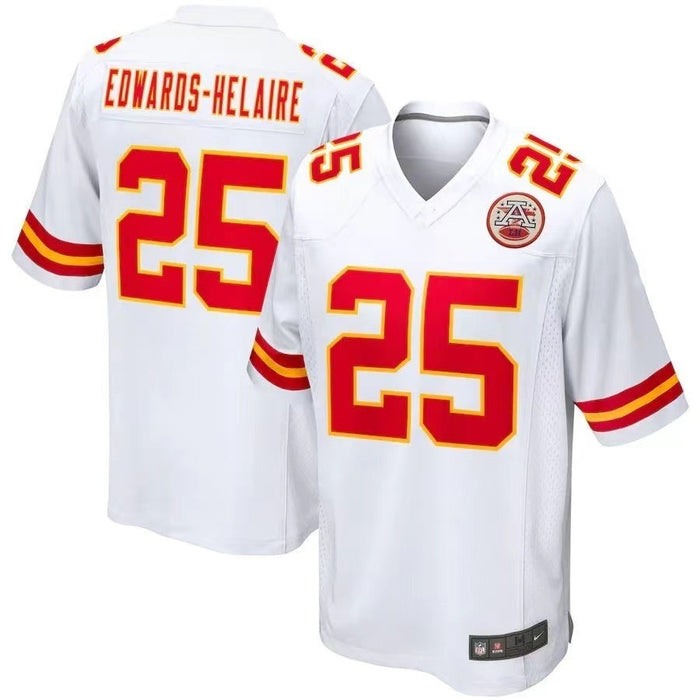 Wholesale NFL Football Uniforms Chiefs No. 87 KELCE No. 15 No. 10 PACHECO No. 25 Embroidery JDC-CTS-HF001