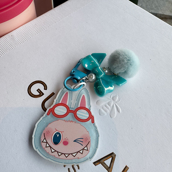 Wholesale Cartoon Mobile Phone Chain Trinket Keychain Pendant Cartoon Monster Doll Versatile Car Chain