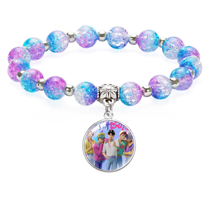 Wholesale KPOP Beaded Pendant Bracelet