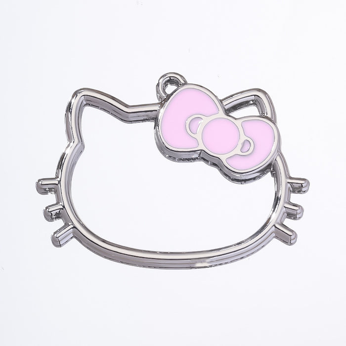 Wholesale hollow kitten alloy key pendant  bag decoration jewelry accessories pendant