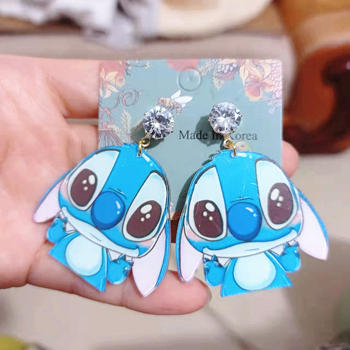 Wholesale Cartoon Acrylic Earrings JDC-ES-Xingj039