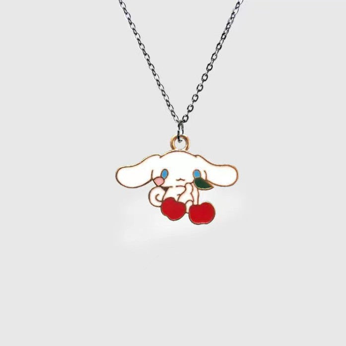 Wholesale Cartoon Style Smiling Bear Personality Pendant Stainless Steel Children's Necklace JDC-NE-YSJZ003