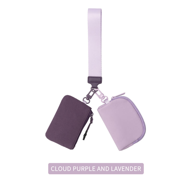 Wholesale Wrist Bag Portable Lulu Card Bag Storage Bag Bank Card Mini Coin Purse