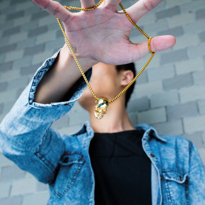 Wholesale Fashionable stainless steel necklace, retro trend, personalized titanium steel accessories