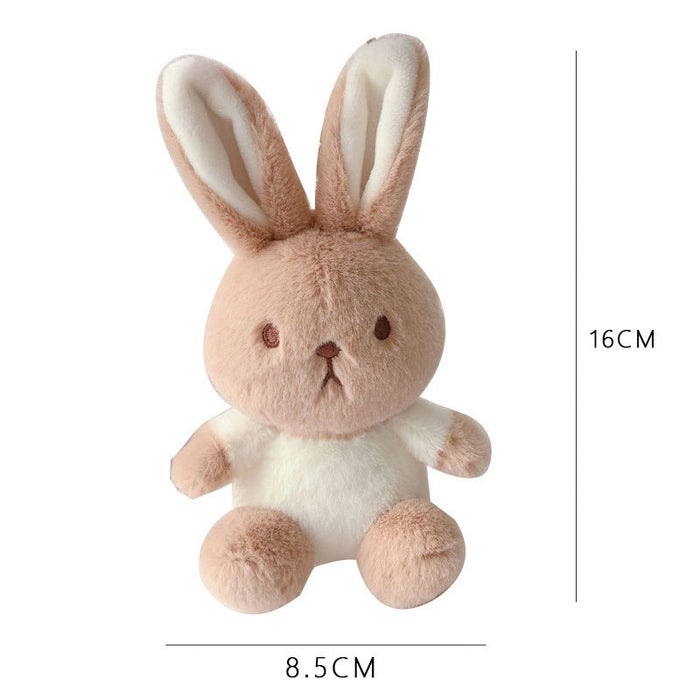 Wholesale Milk Tea Rabbit Cute Color-matching Plush Keychain