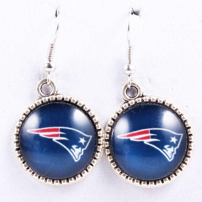 Wholesale Football team earrings jewelry cowboy pirate steel