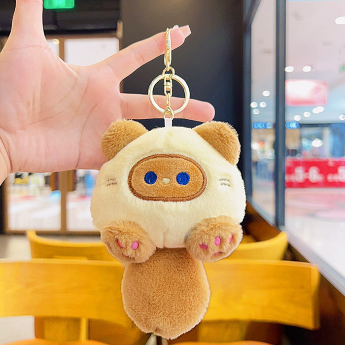 Wholesale Cute Cartoon Keychain School Bag Pendant Doll Gift Net Red Bag Pendant Doll Plush Keychain JDC-KC-YD092