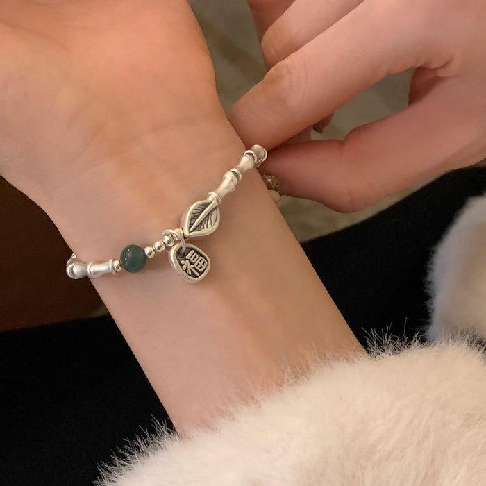 Wholesale Pure silver bracelet, bead, niche temperament, versatile accessory