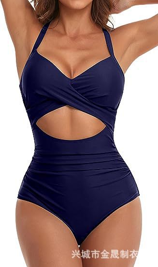 Wholesale Jumpsuit sexy women's swimsuit backless tight cross tie bikini