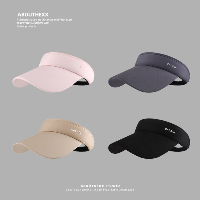 Wholesale Sunshade hat for men, empty top hat, fishing, UV protection, outdoor sports, ice silk sun hat