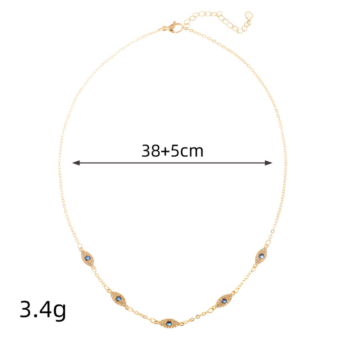 Wholesale Fashionable electroplating, personalized creativity, versatile personality, mini temperament necklace