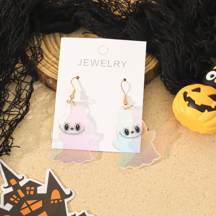 Wholesale  pumpkin lantern earrings cute funny cartoon ghost earrings
