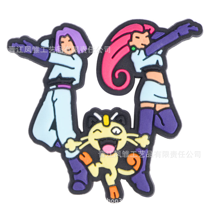 Wholesale 50pcs Cartoon Shoes Charms shoe buckle DIY accessories