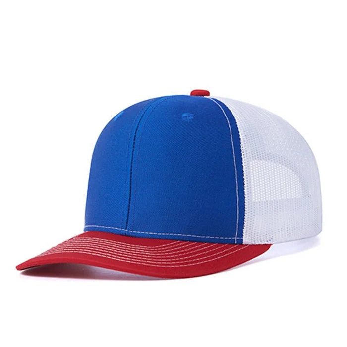 Wholesale Khaki pure color light board duckbill cap with wide brim and breathable mesh baseball cap