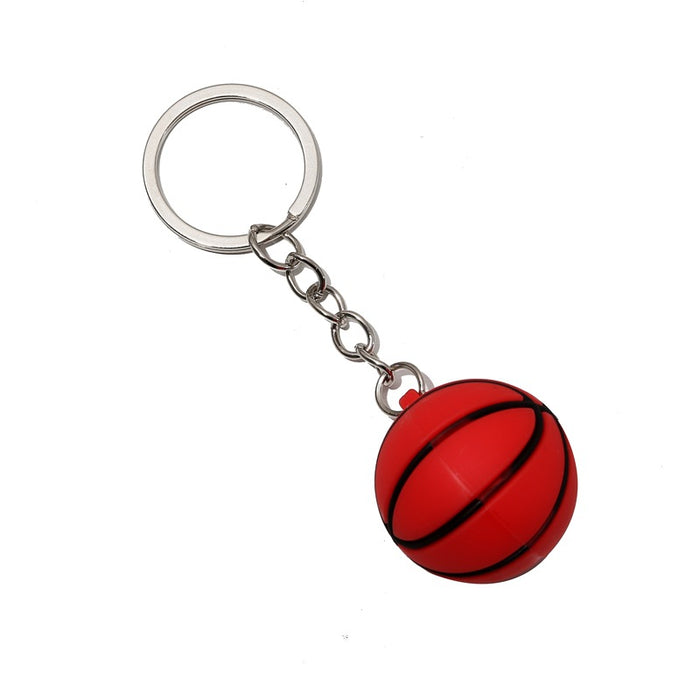 Wholesale mini basketball Football key chain simulation sporting goods