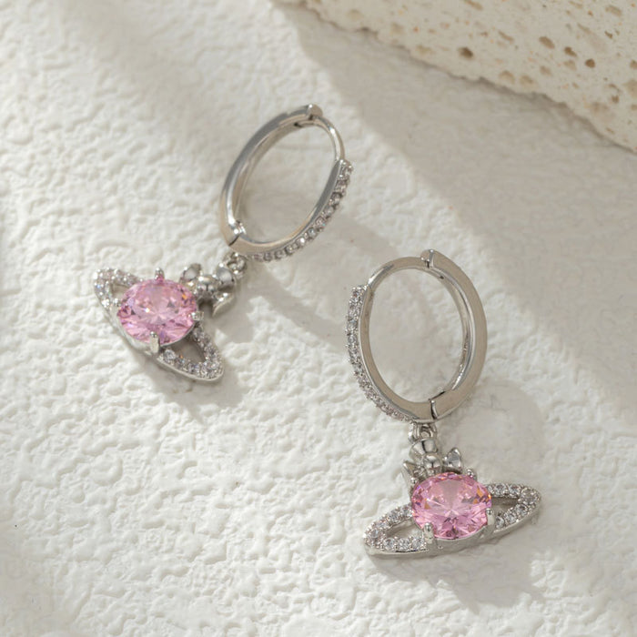 Wholesale Earrings are niche, light luxury, high-end, and slightly inlaid with zircon earrings and earrings