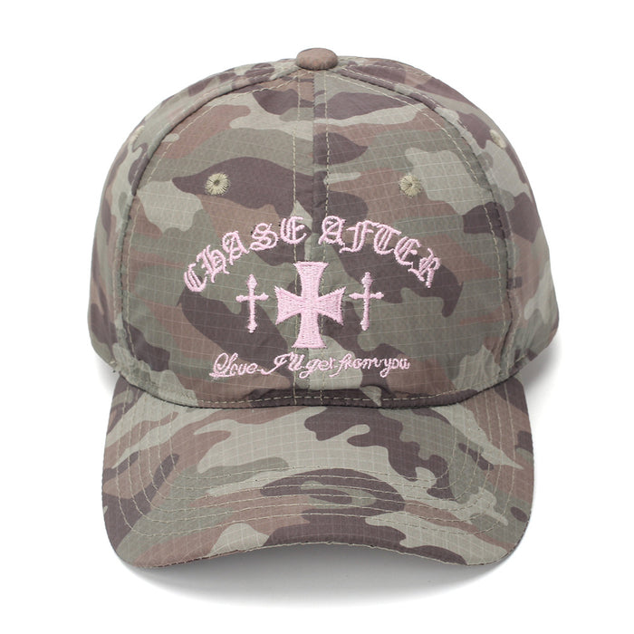 Wholesale Embroidered Camouflage Baseball Cap for Women Lightweight Breathable Sun Protection Casual Everyday Cap