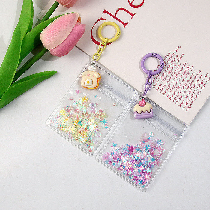 Wholesale Flash Moe Grain Keychain Pendant Cute Bag Hanging Pinch Shake Accessories