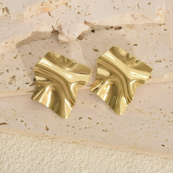 Wholesale Irregular Earrings Stainless Steel Temperament Geometric Earrings for Women