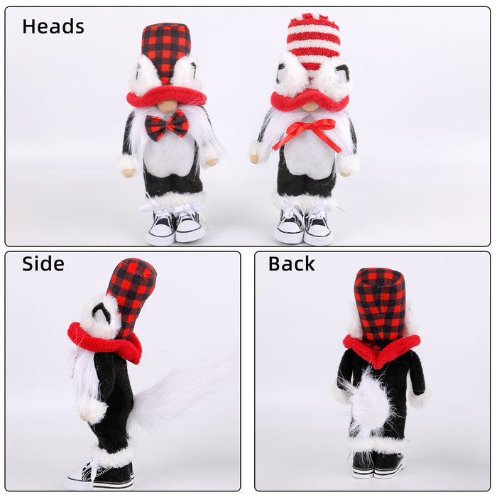 Wholesale Cat Ear Topper Rudolph Doll Ornaments Holiday Stand Window Decoration Supplies