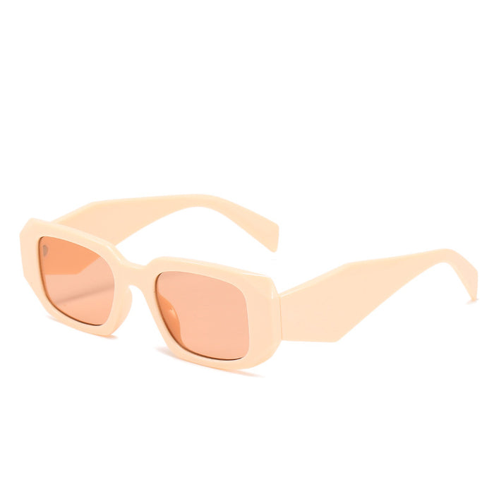 Wholesale  Square Sunglasses Plastic Cut-edge Square Glasses Distinctive Wide-leg Sunglasses for Women