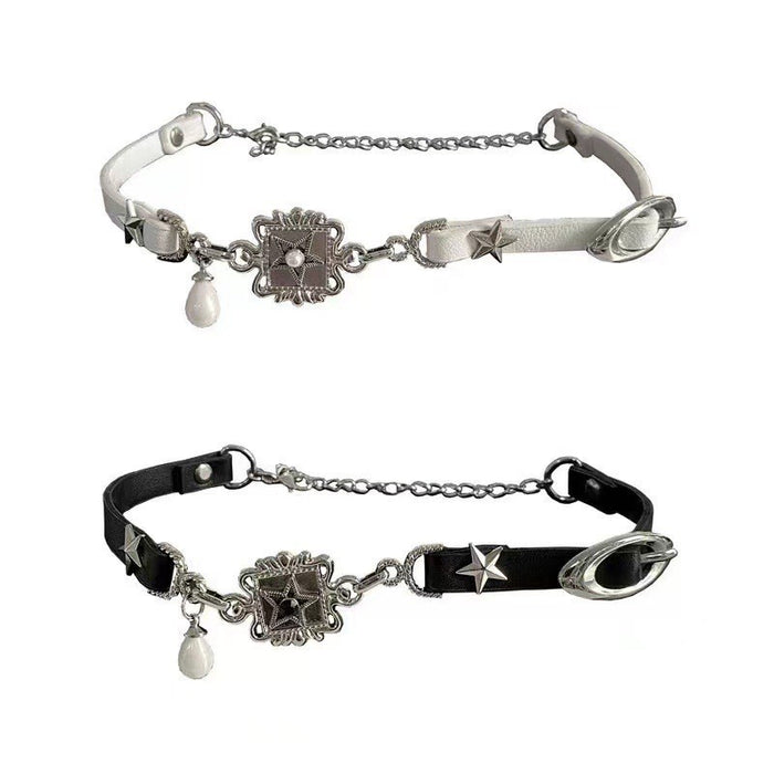 Wholesale Vintage black and white belt collar necklace necklace necklace