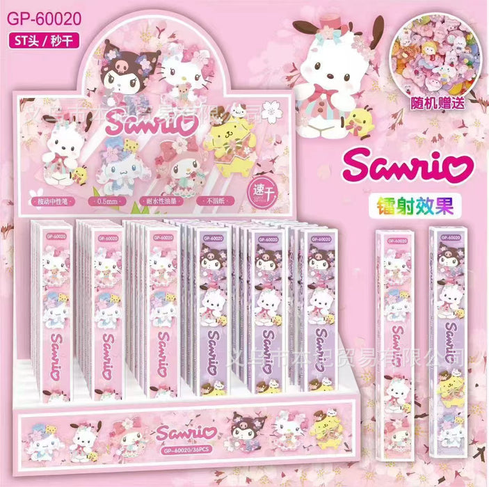 Wholesale cute cartoon 0.5mm student clickable ballpoint pens