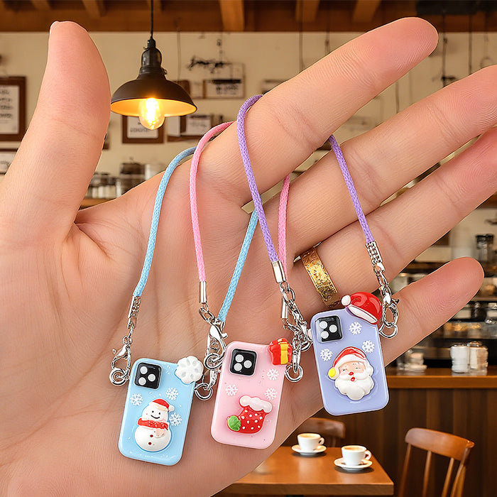 Wholesale Christmas lanyard doll keychain