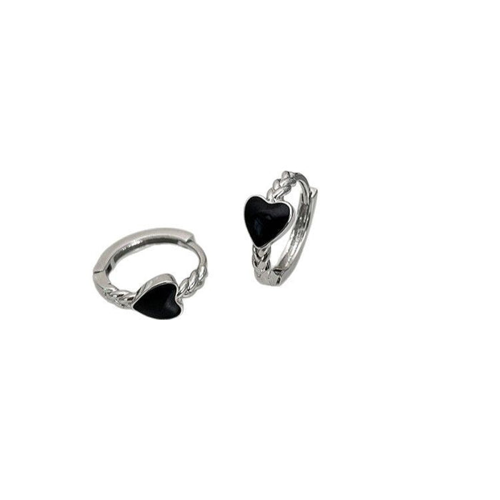 Wholesale Personalized ear studs, heart-shaped earrings, niche design earrings