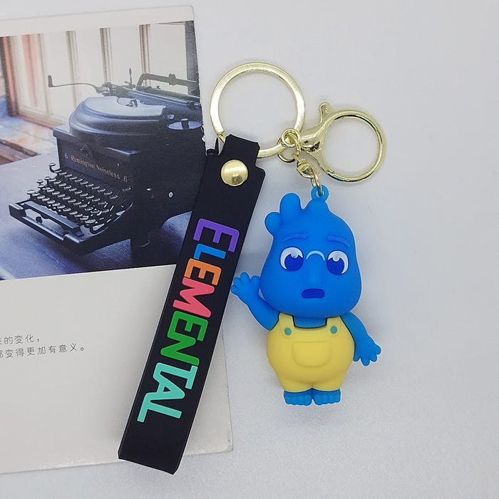 Wholesale New cross-border creative cartoon element doll key chain pendant bag car key chain