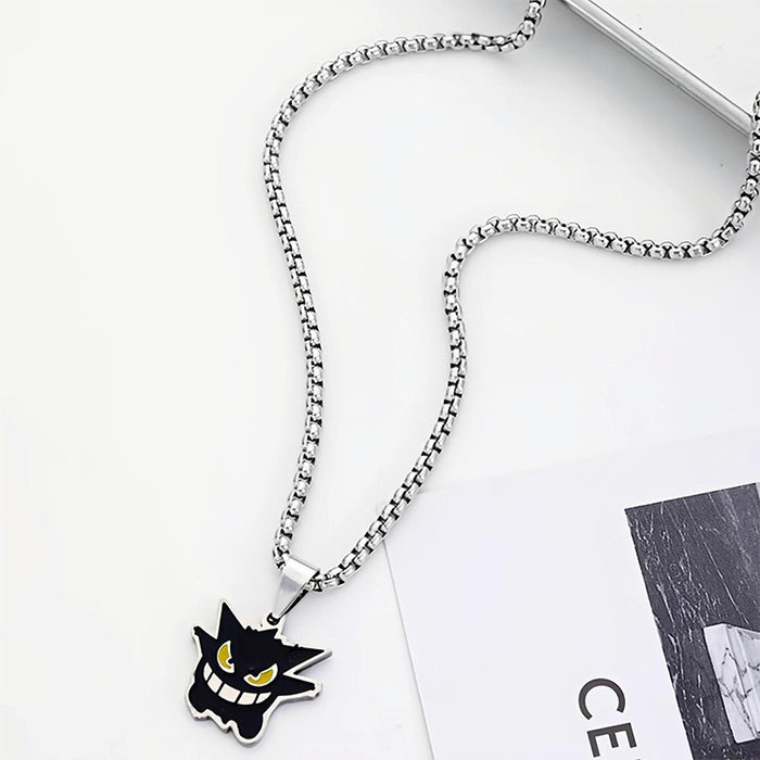 Wholesale Cartoon Genggui Titanium Steel Necklace Personalized Street Pendant with Jewelry Neck Chain