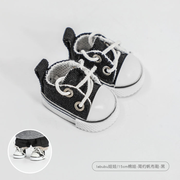 Wholesale 20cm Cotton Doll Shoes Simple Sports Canvas Shoes Doll Doll Shoes  Accessories Cotton Doll Shoes