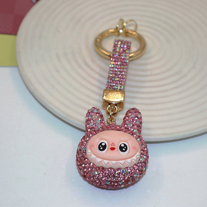 Wholesale Soft Clay Keychain with Diamonds,  Cute Personalized Bag Pendant,  Car Keychain,  Colorful Accessories