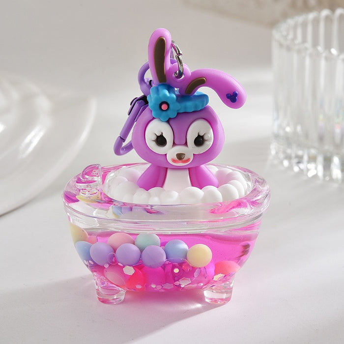 Wholesale Cartoon Quicksand Swim Ring Keychain