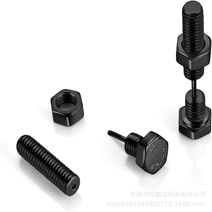 Wholesale Stainless steel cross screw earrings