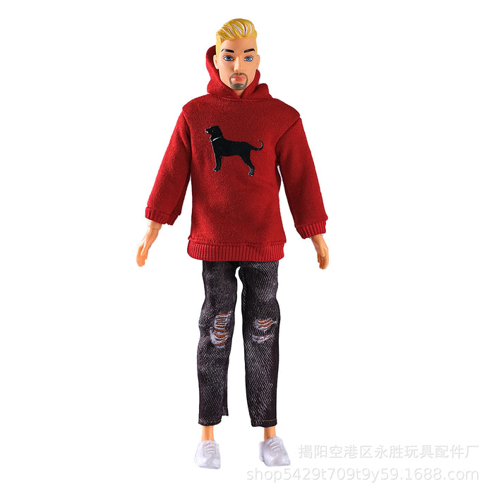 Wholesale prince casual  doll men' s suit children' s toy clothes