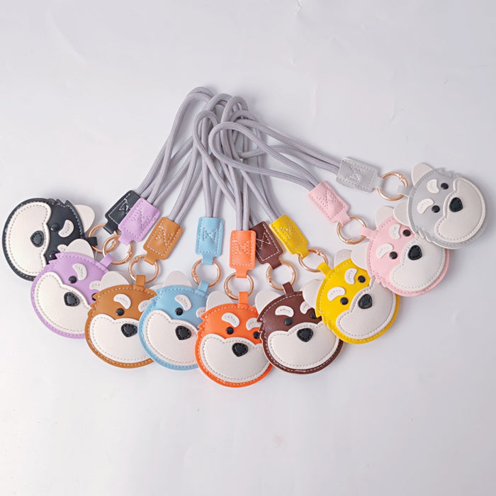 Wholesale PU Dog Keychain Pendant Cute Border Collie Husky Schnauzer Street Style Fashion Accessory